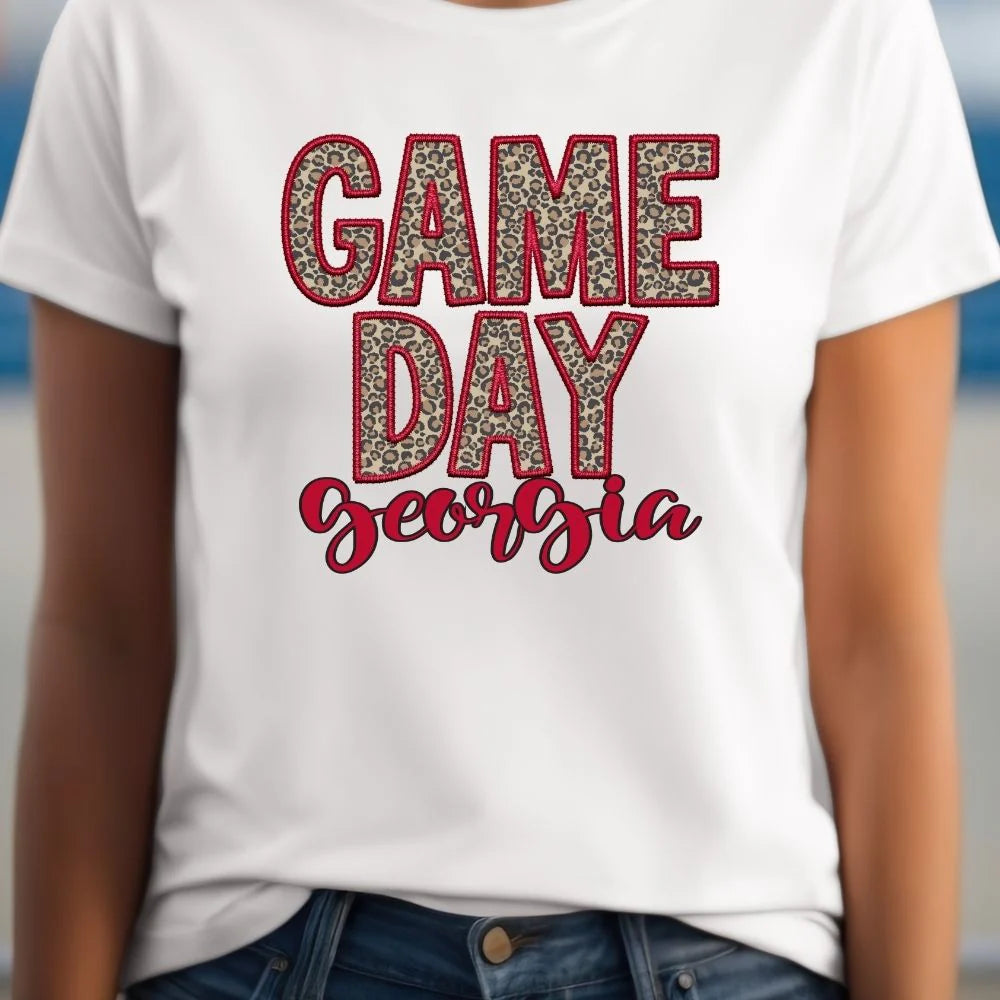Game Day Georgia Leopard T-Shirt