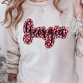 Georgia Leopard Script T-Shirt & Sweatshirt