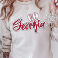 Go Georgia Retro Script T-Shirt & Sweatshirt