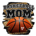 Basketball Mom Leopard T-Shirt