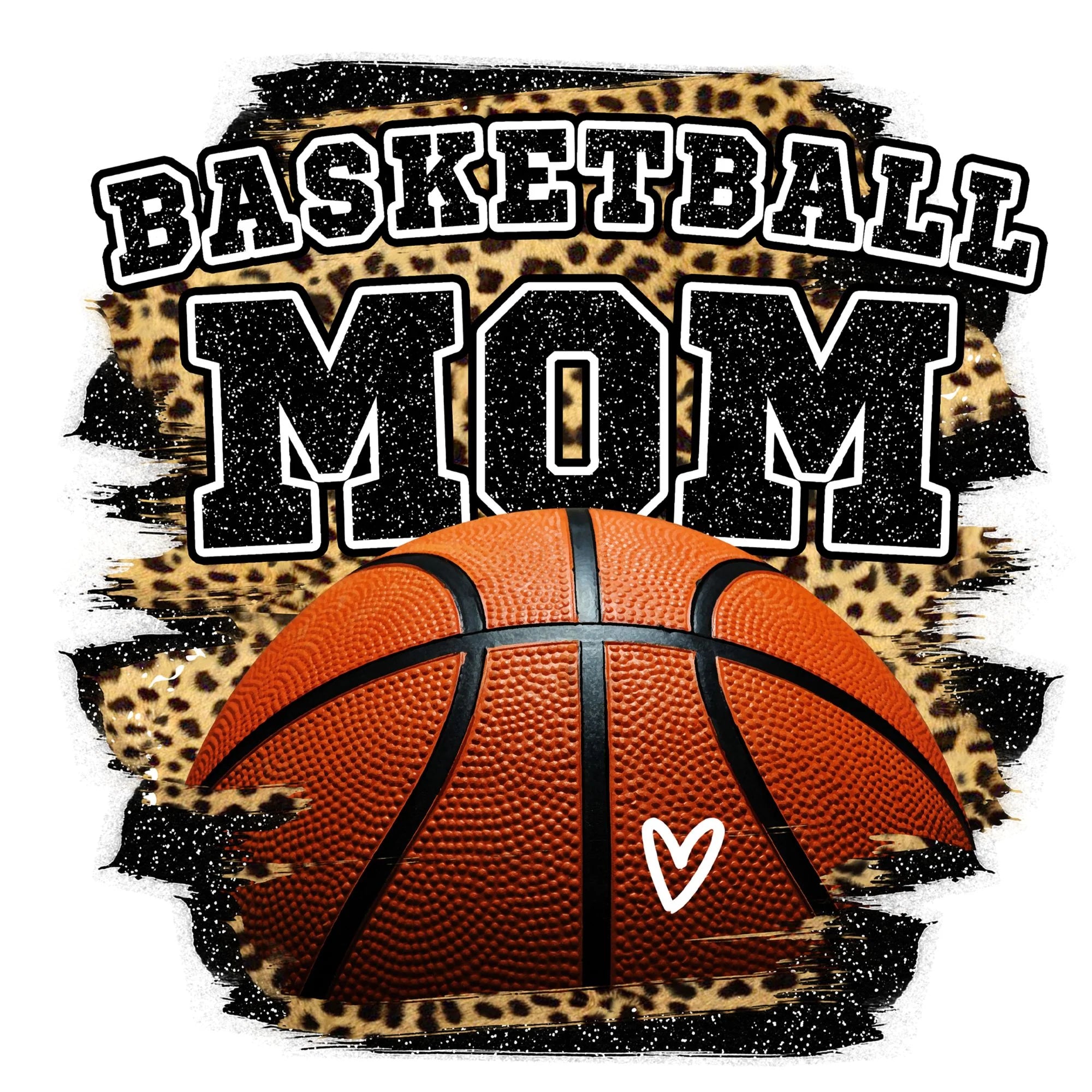 Basketball Mom Leopard T-Shirt