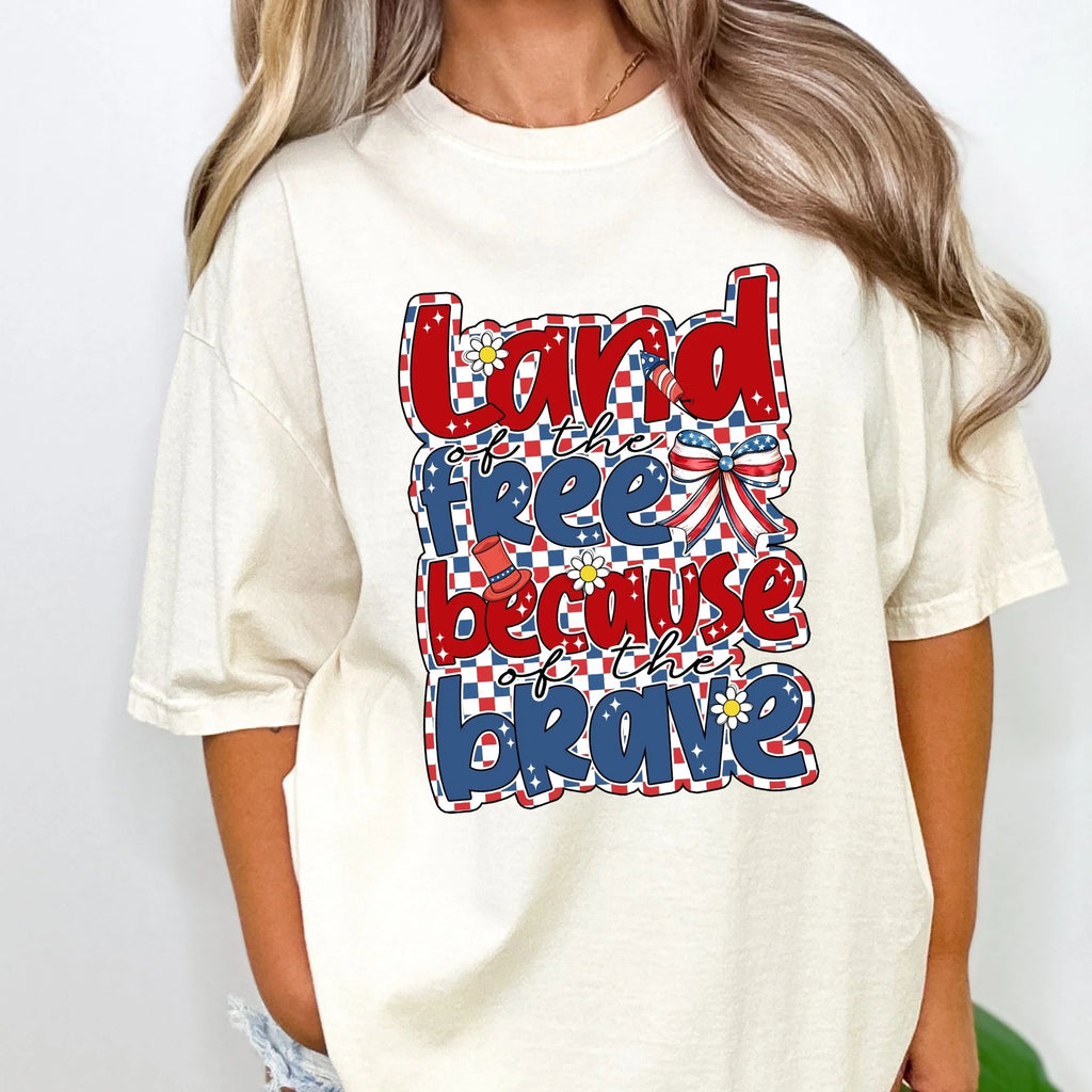 Land of the Free Because of the Brave T-Shirt