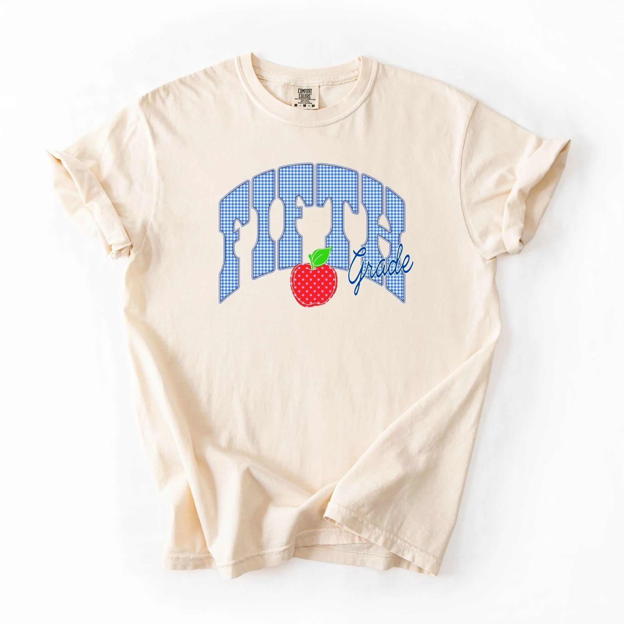 Blue Gingham Apple Grade Tee
