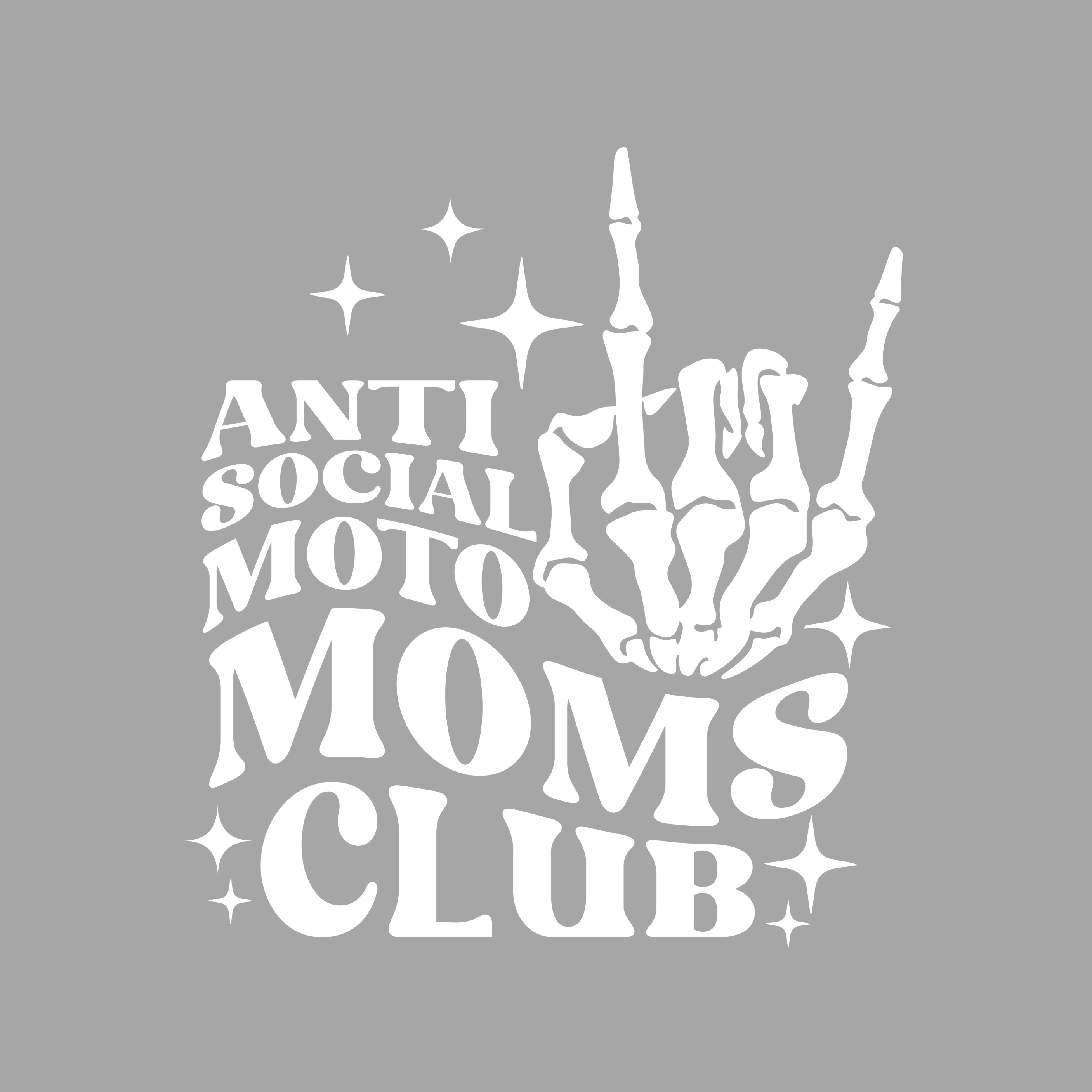 Anti Social Moto Moms Club Tee
