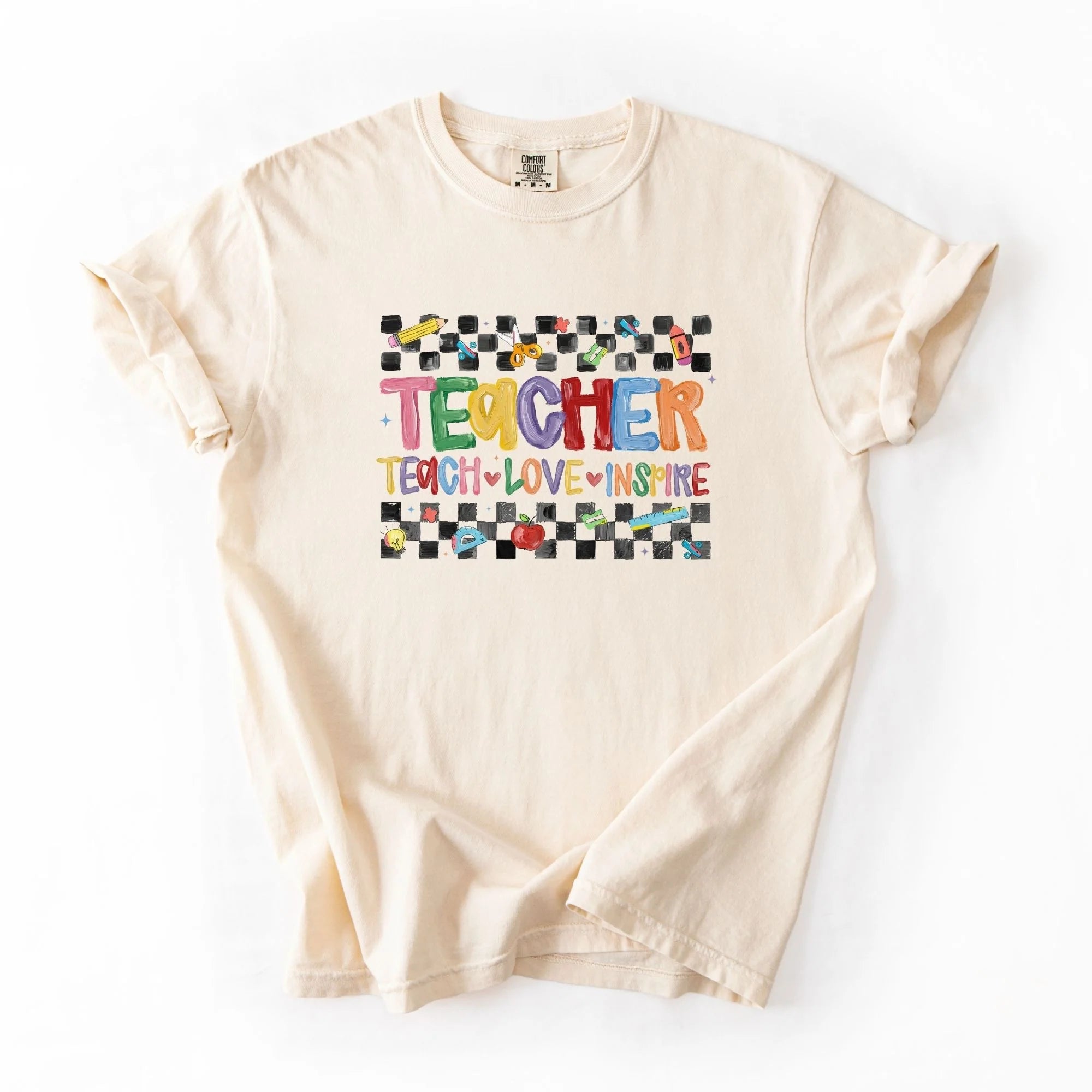 Teacher Teach Love Inspire T-Shirt