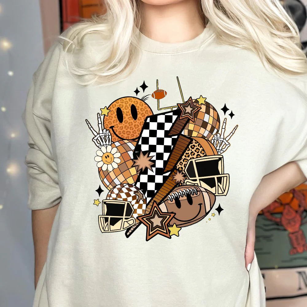 Retro Football Collage T-Shirt & Sweatshirt