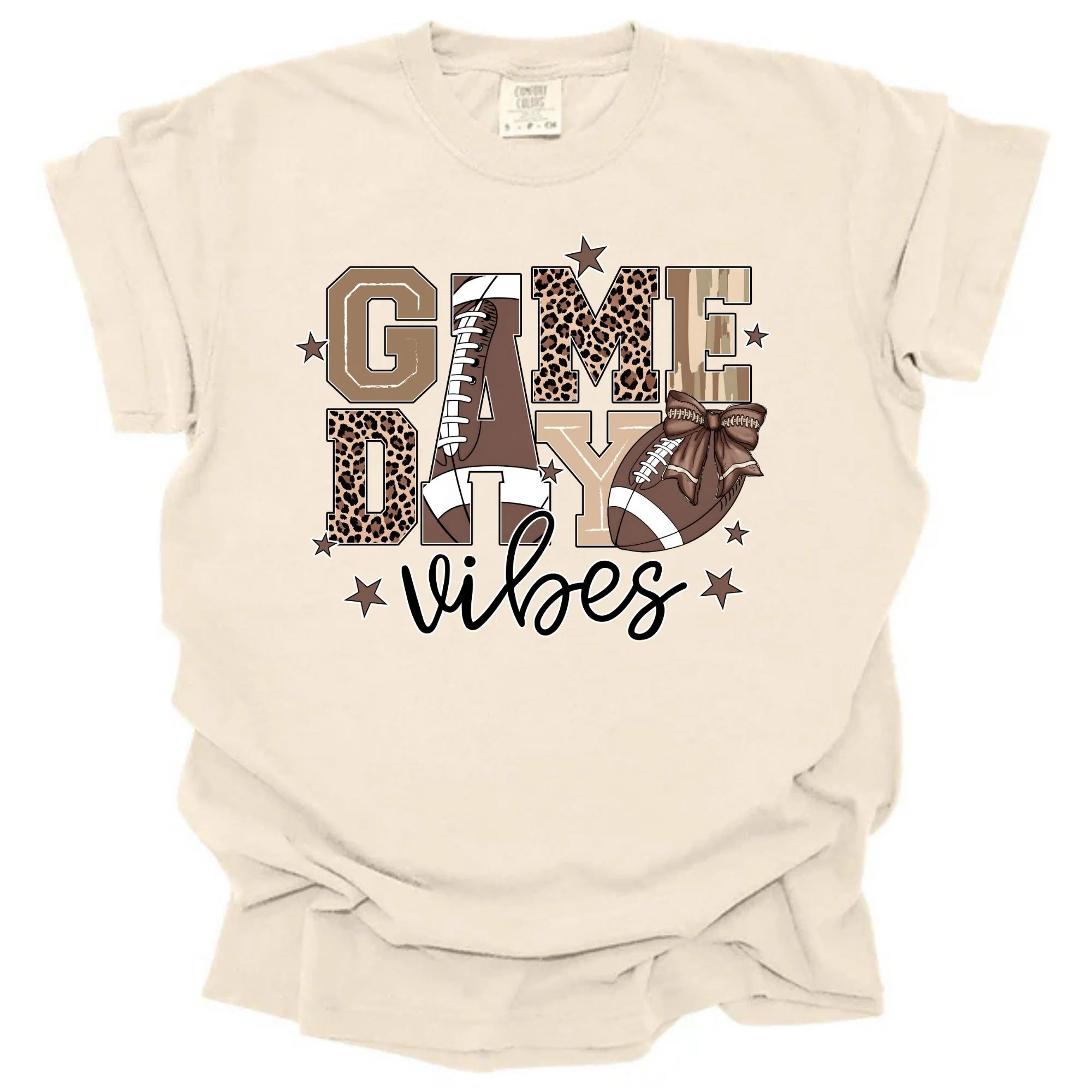 Game Day Vibes Mixed Pattern T-Shirt & Sweatshirt