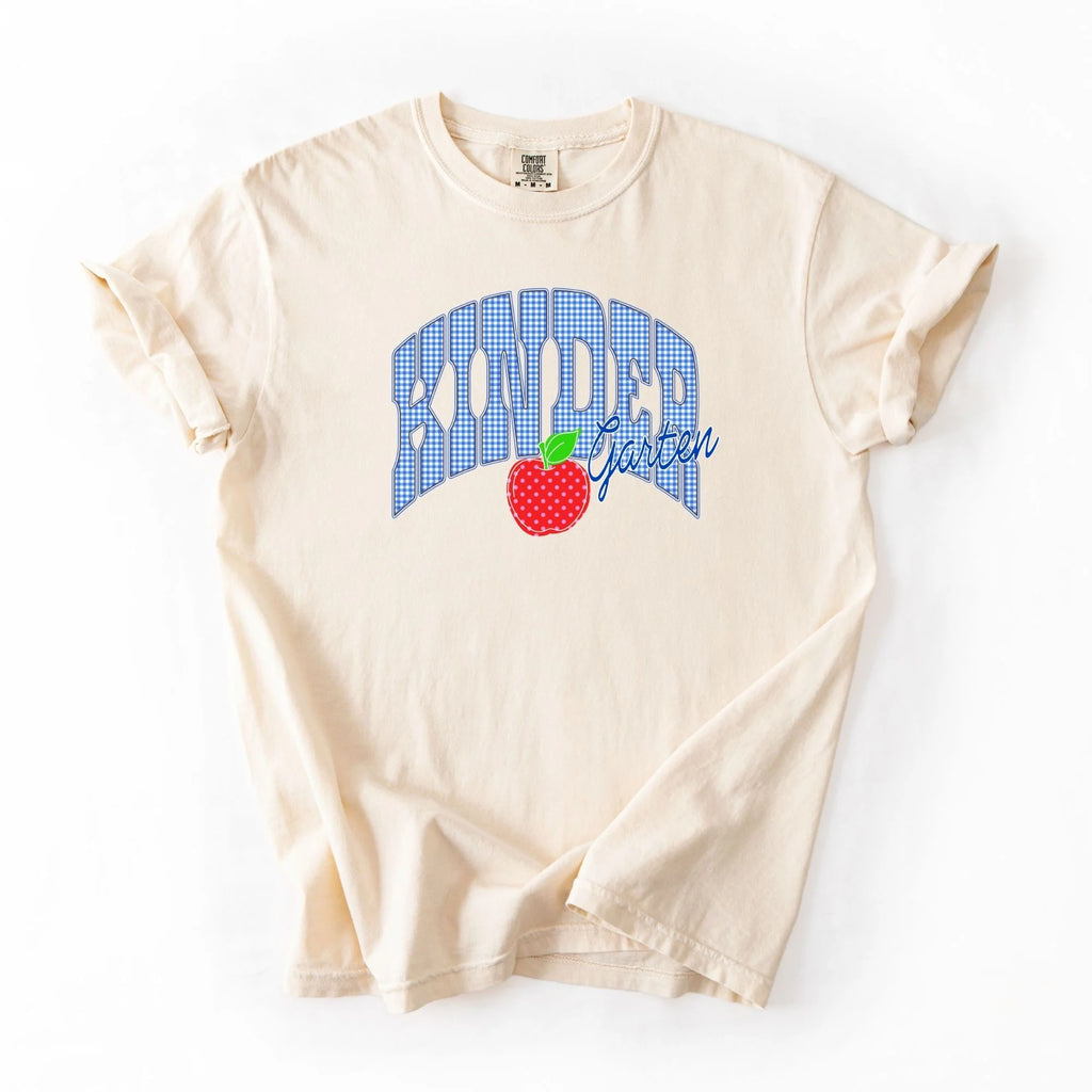 Blue Gingham Apple Grade Tee
