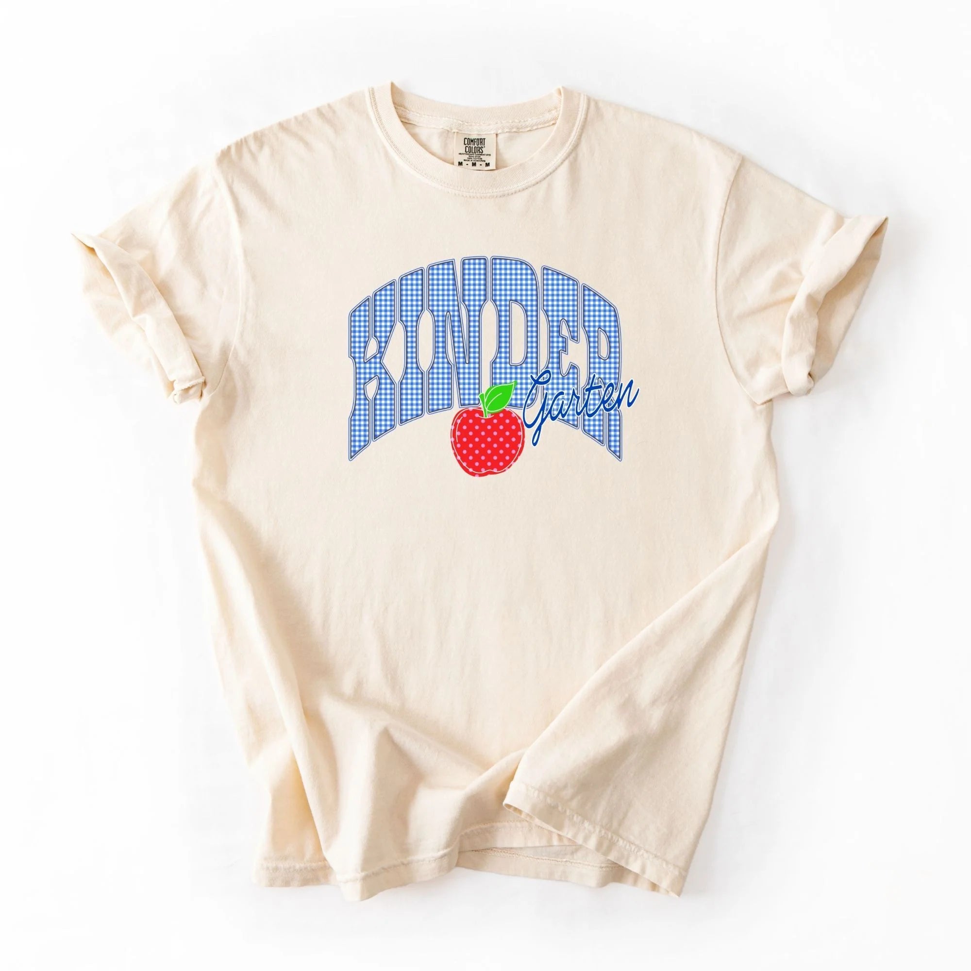 Blue Gingham Apple Grade Tee