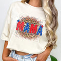 Leopard Splat Mama USA T-Shirt