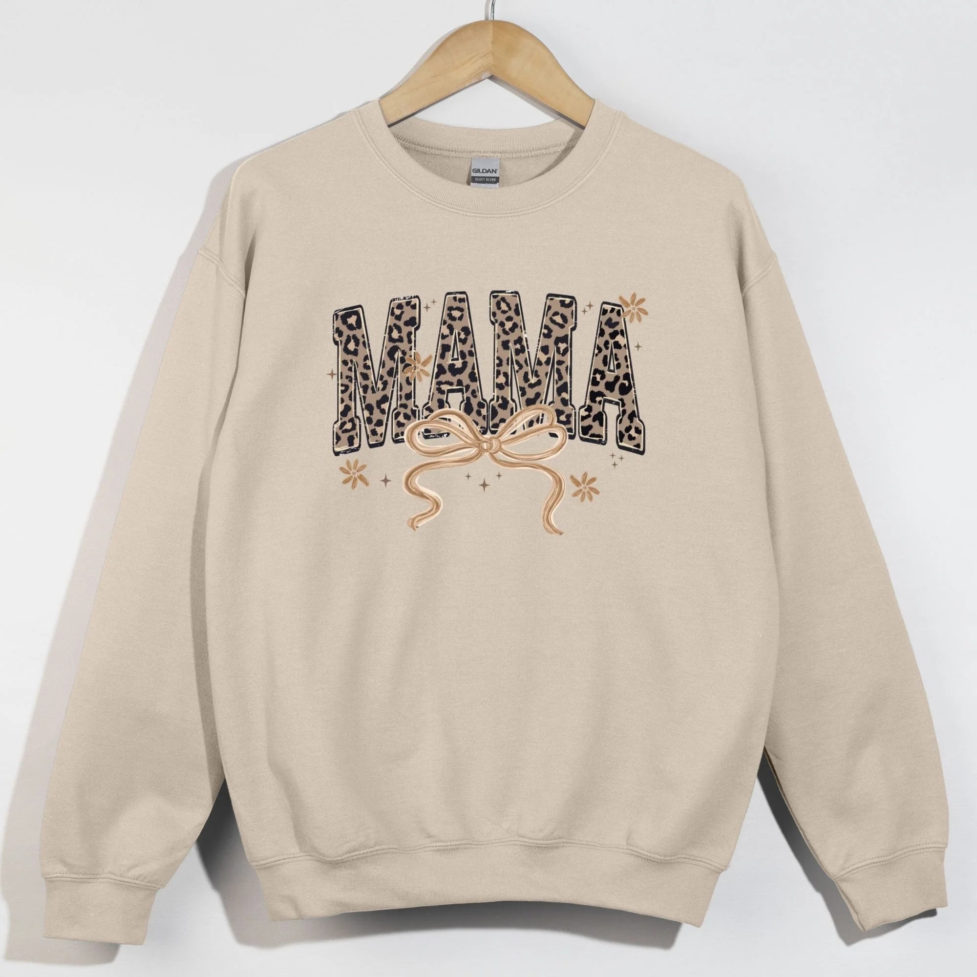 Leopard Mama Coquette Bow Shirt