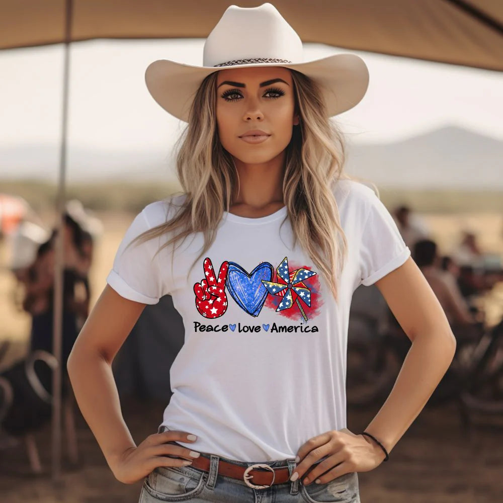 Peace, Love, America T-Shirt