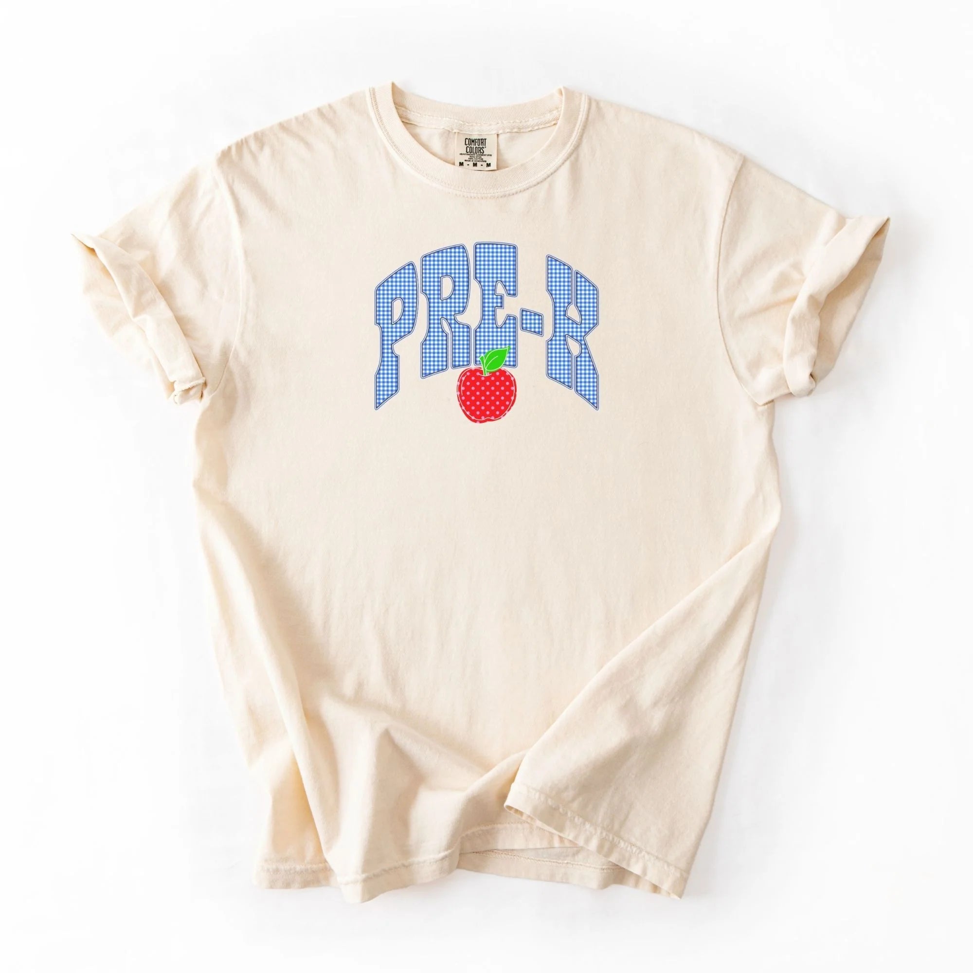 Blue Gingham Apple Grade Tee