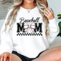 Baseball Mom Bow Sweatshirt