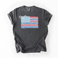 USA Blue Cheetah Flag T-Shirt