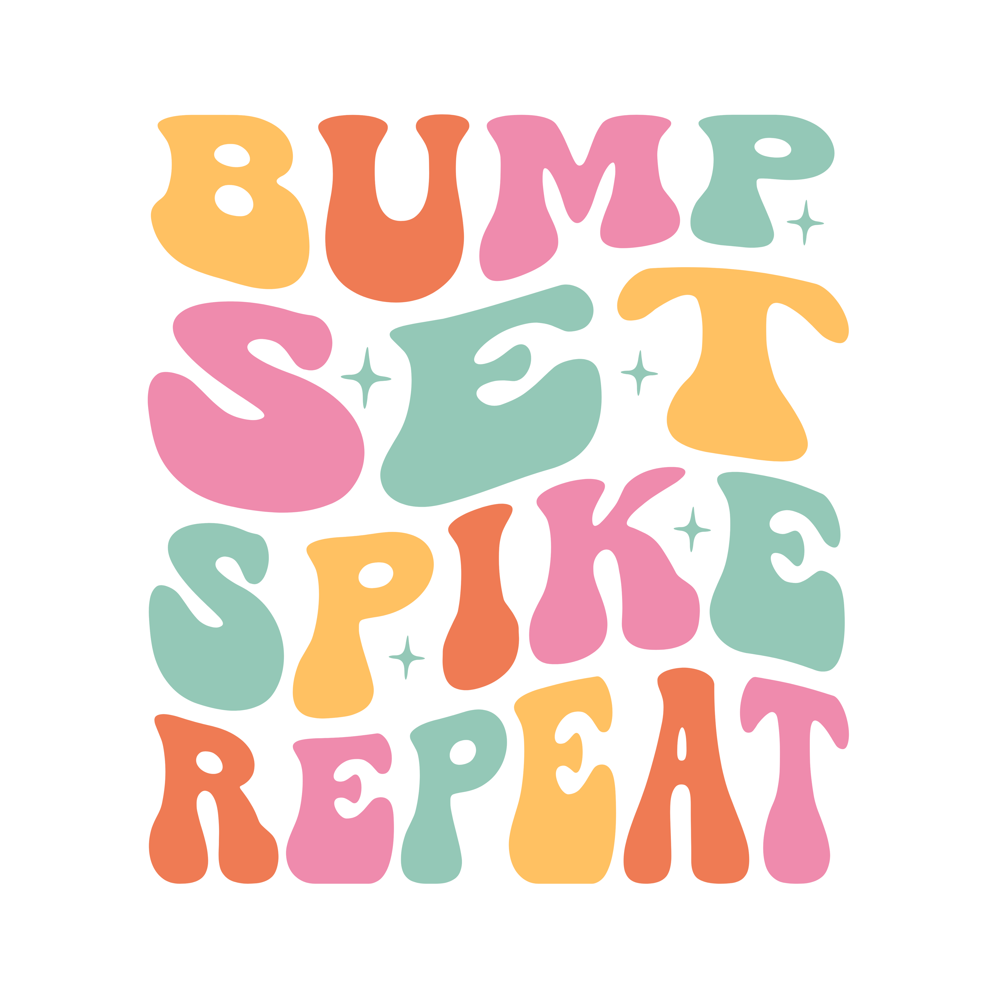 Bump Set Spike Repeat Tee