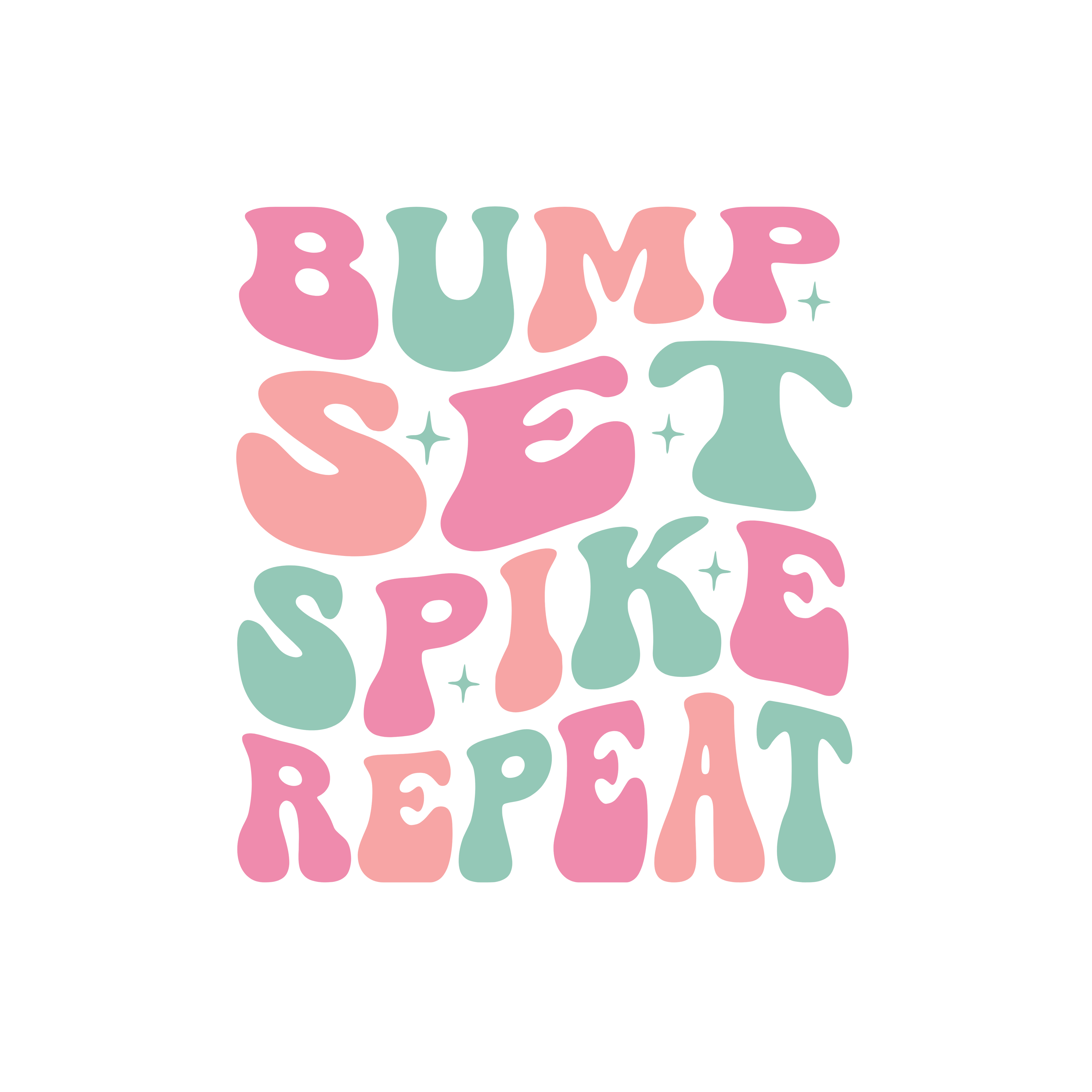 Bump Set Spike Repeat Tee