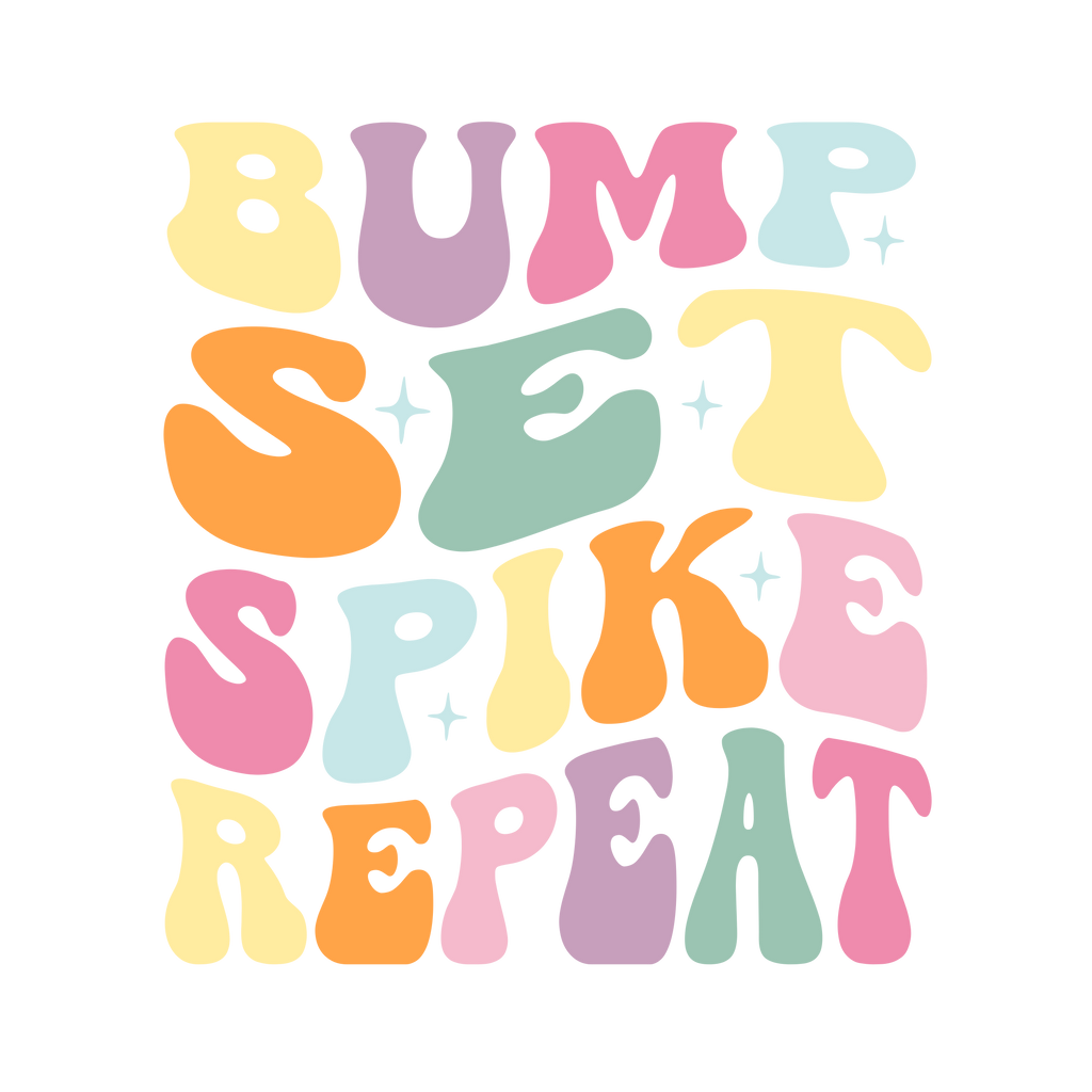 Bump Set Spike Repeat Tee