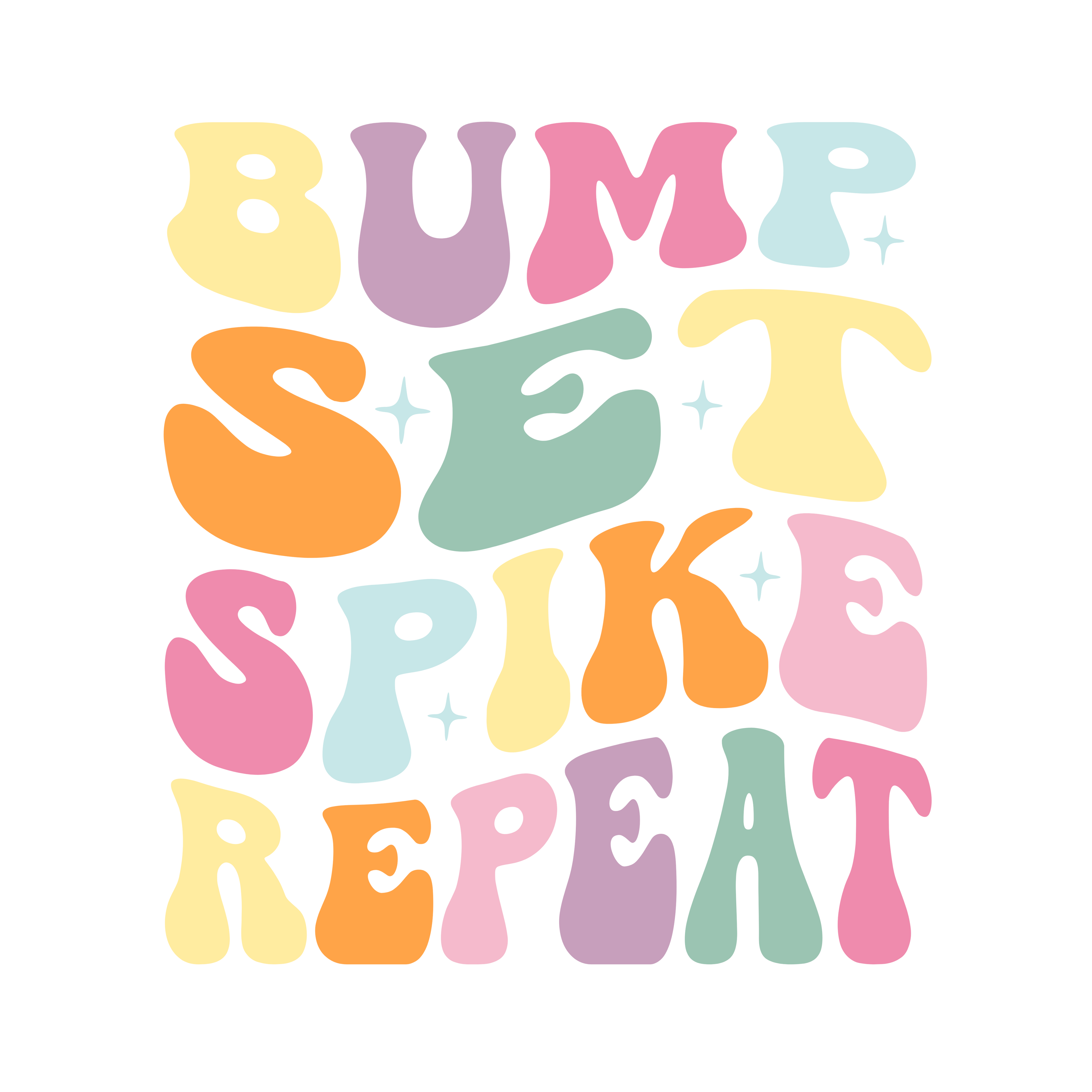 Bump Set Spike Repeat Tee