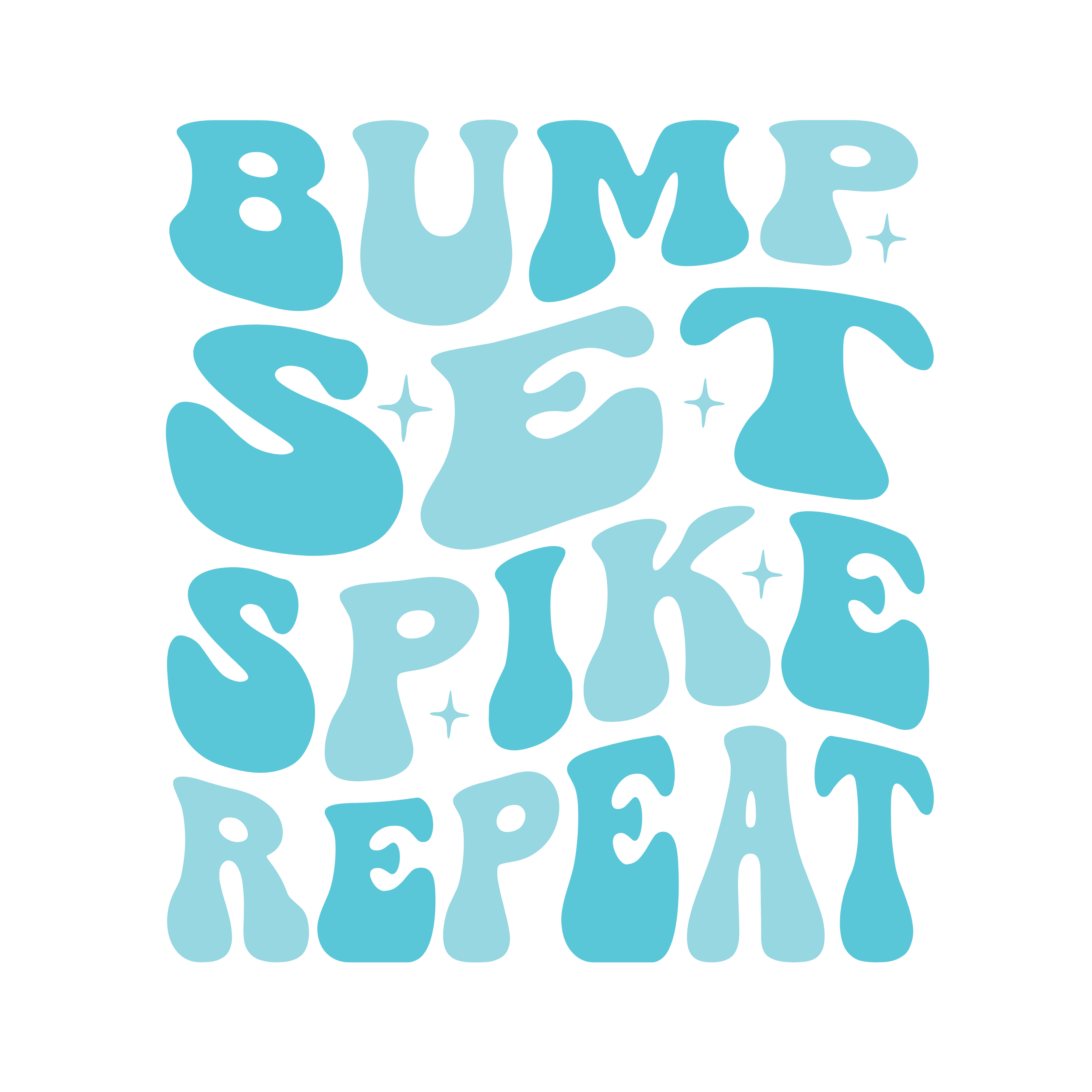 Bump Set Spike Repeat Tee