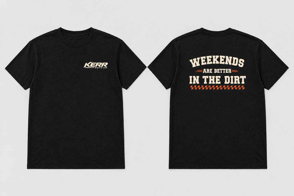 Black shirt front and back combined