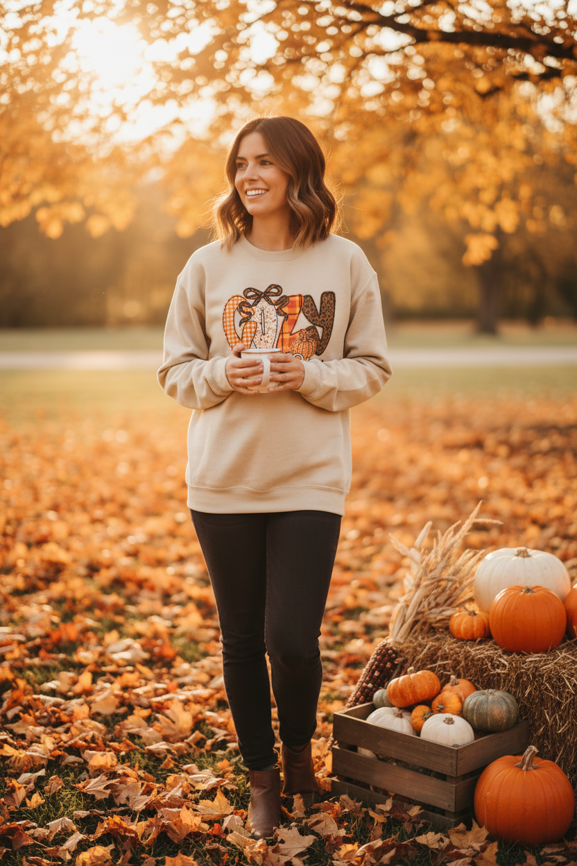 Cozy Season Sweatshirt Lifestyle Mockup