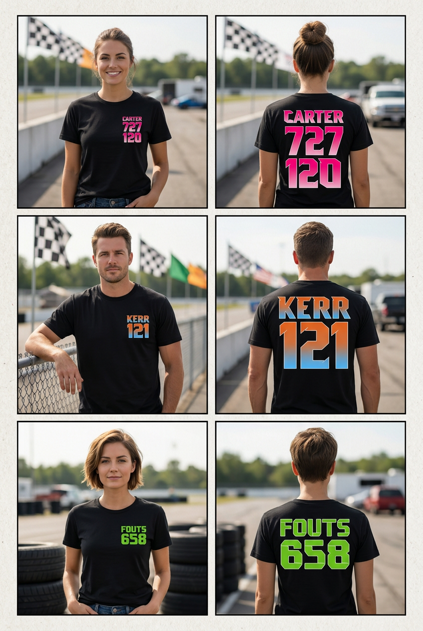 Front and back lifestyle mockups