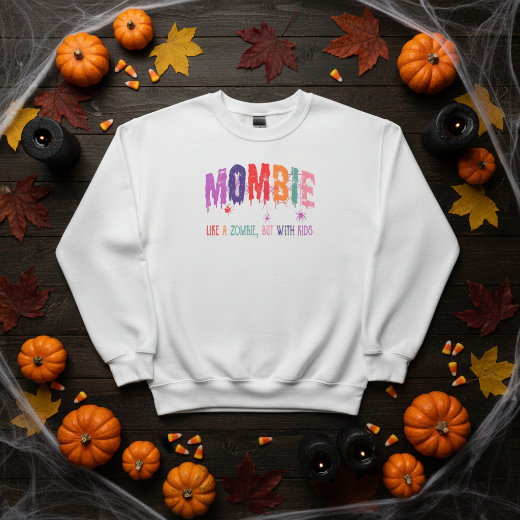 Mombie Sweatshirt Flat Lay
