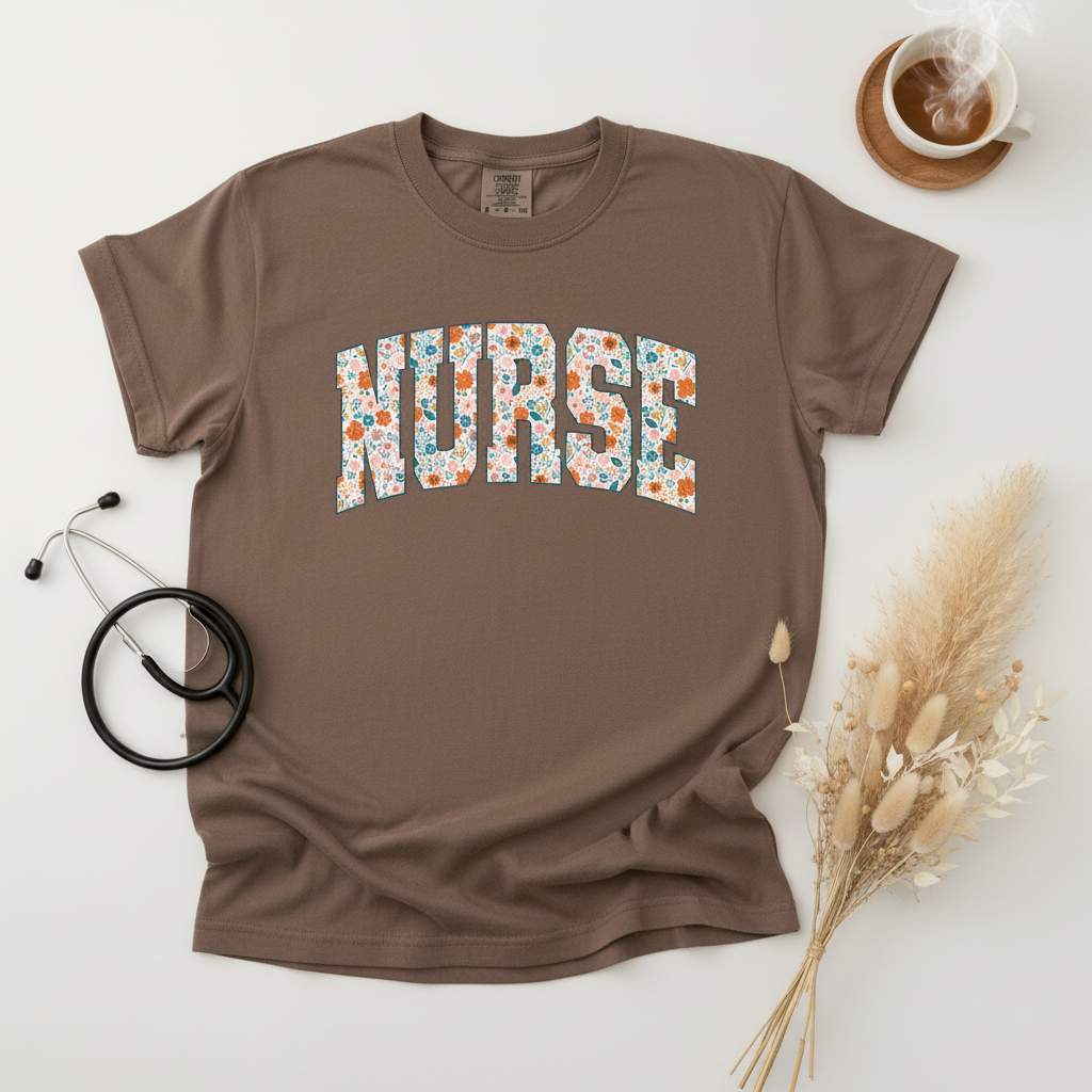 Nurse Tee Flat Lay