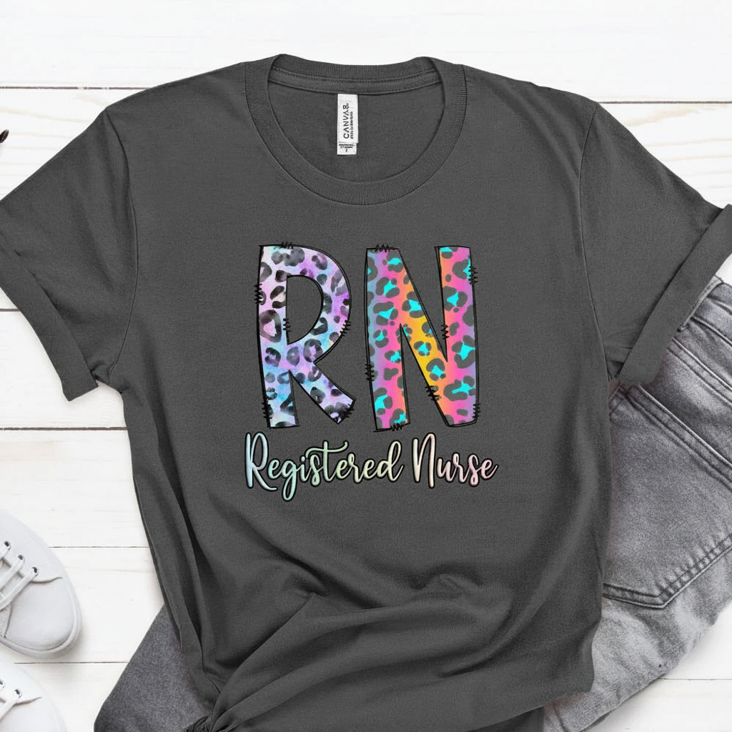 RN Nurse Tee Flat Lay