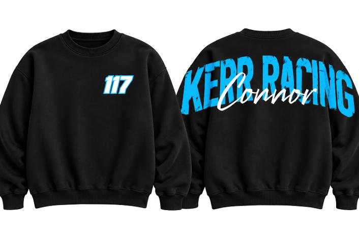 Custom Big-Back Racing Sweatshirt | Personalized Rider Name & Number