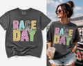 Race Day Neon Checkered Tee