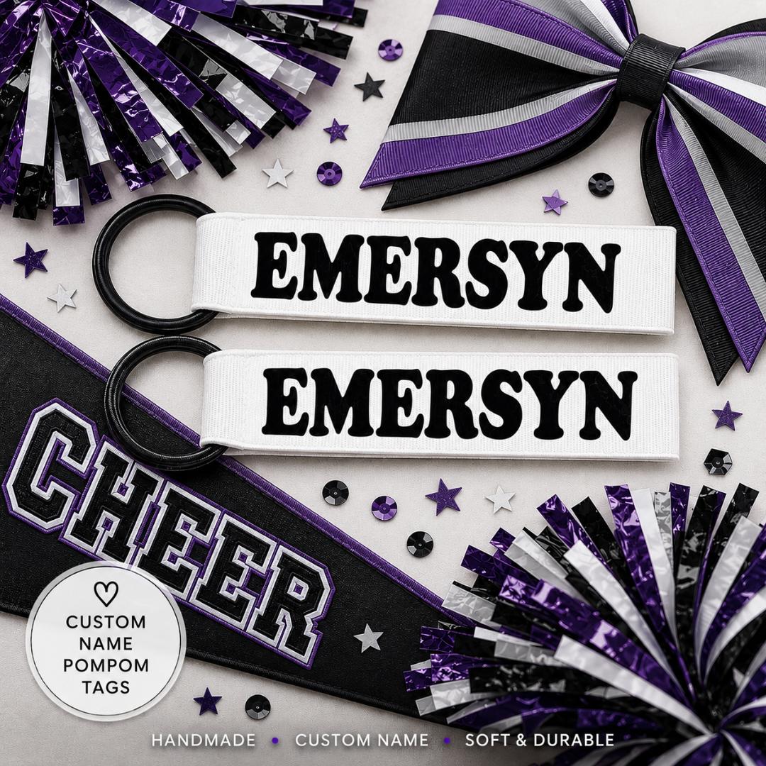 Custom Pom Pom Name Tags