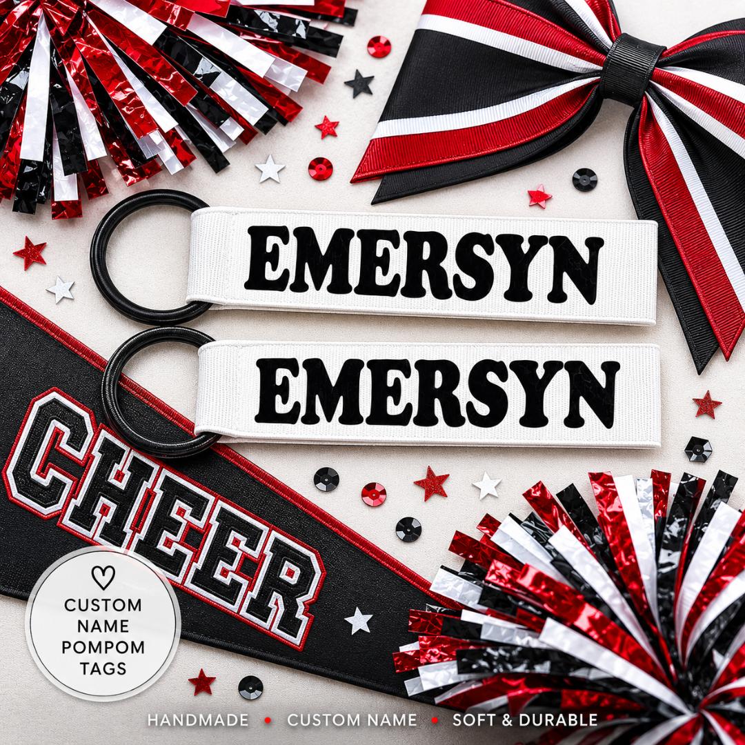 Custom Pom Pom Name Tags