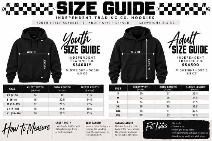 Custom Motocross Hoodie | Personalized Rider Name & Number